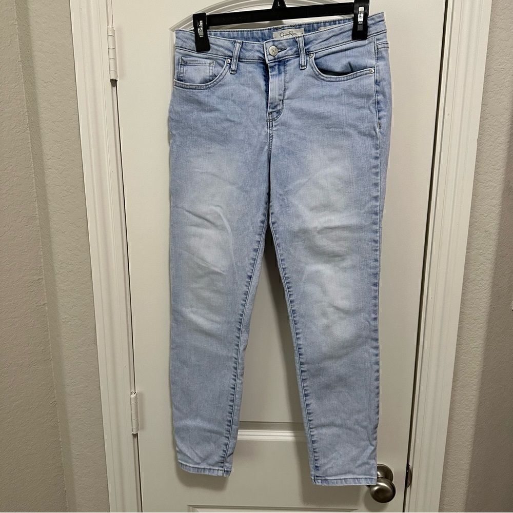 Jessica Simpson Light Wash Forever Rolled Skinny Jeans Size 29